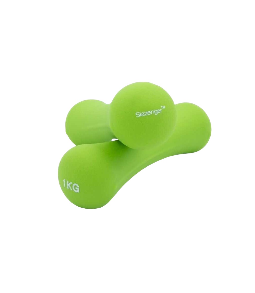 Slazenger Neopren Dambıl 1 Kg + 1 Kg Yeşil