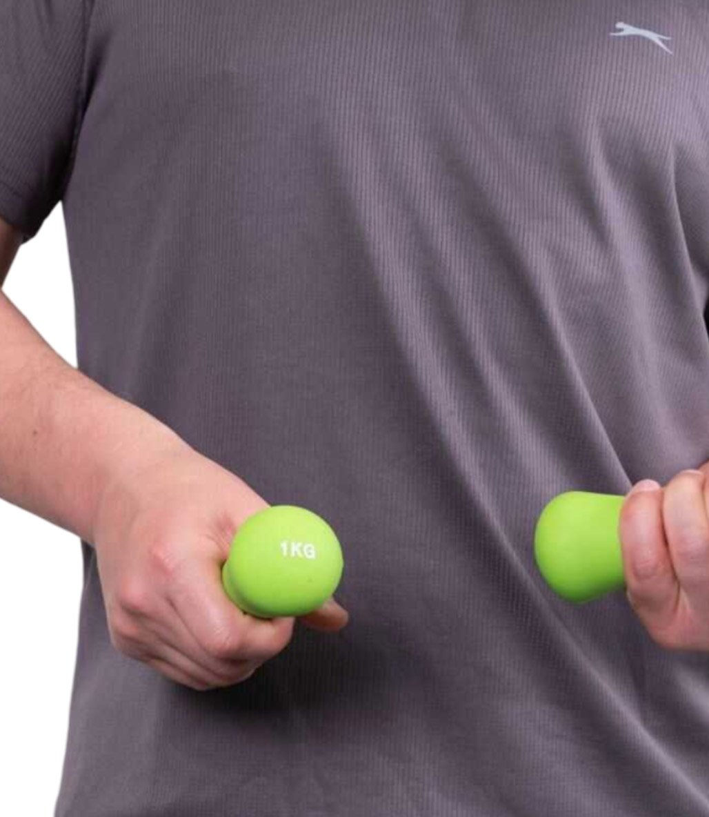 Slazenger Neopren Dambıl 1 Kg + 1 Kg Yeşil
