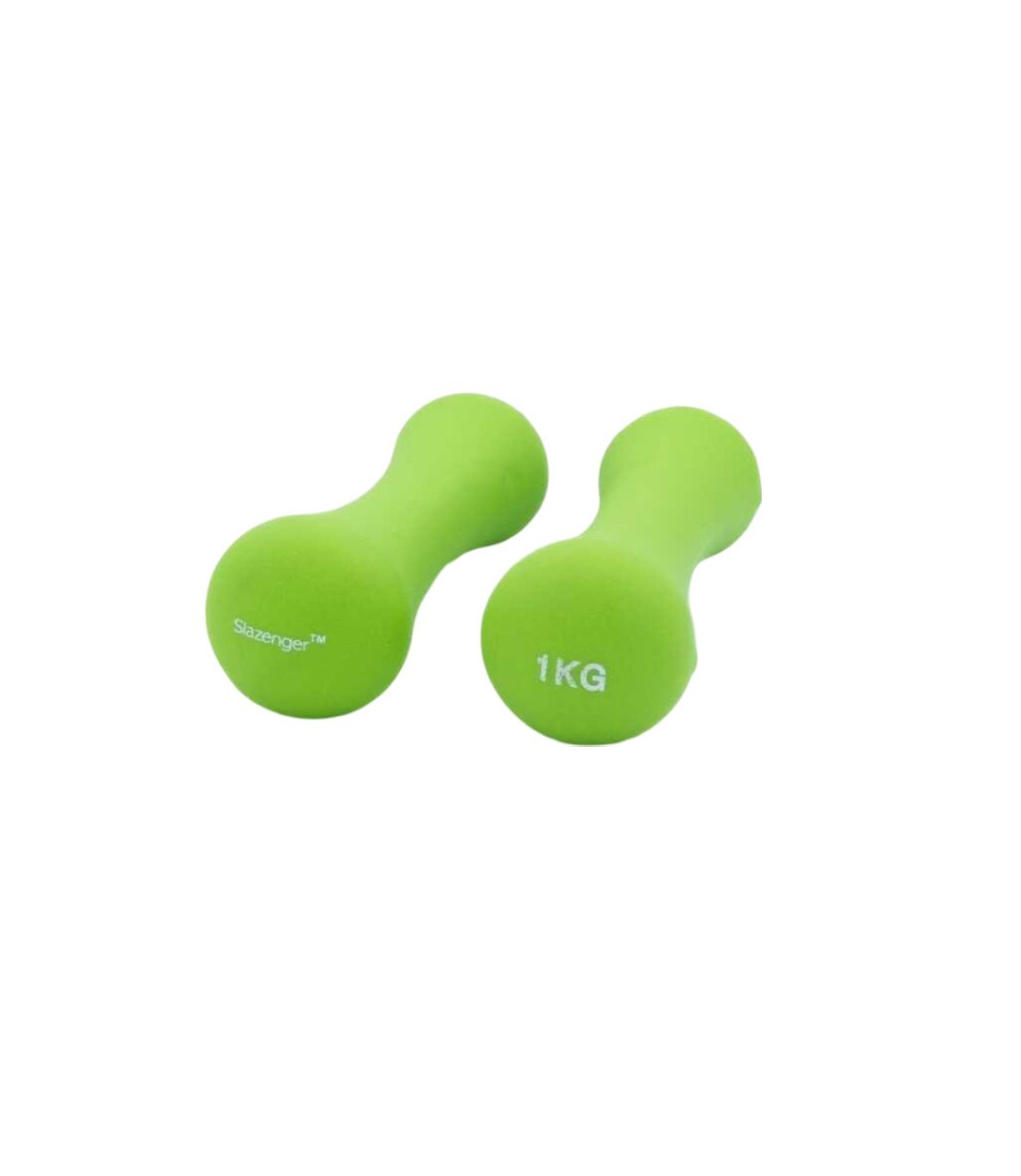 Slazenger Neopren Dambıl 1 Kg + 1 Kg Yeşil