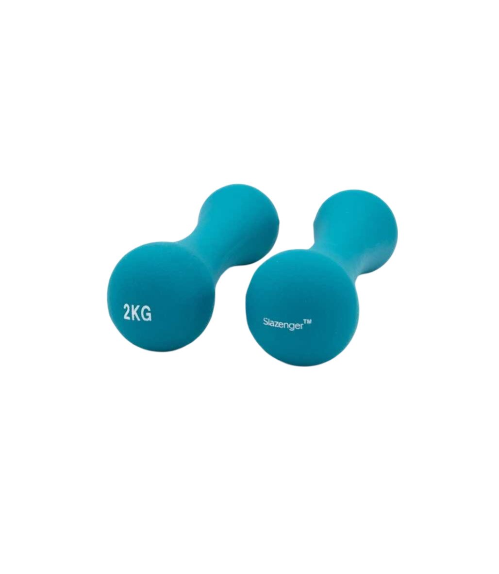 Slazenger Neopren Dambıl 2 Kg + 2 Kg Mavi