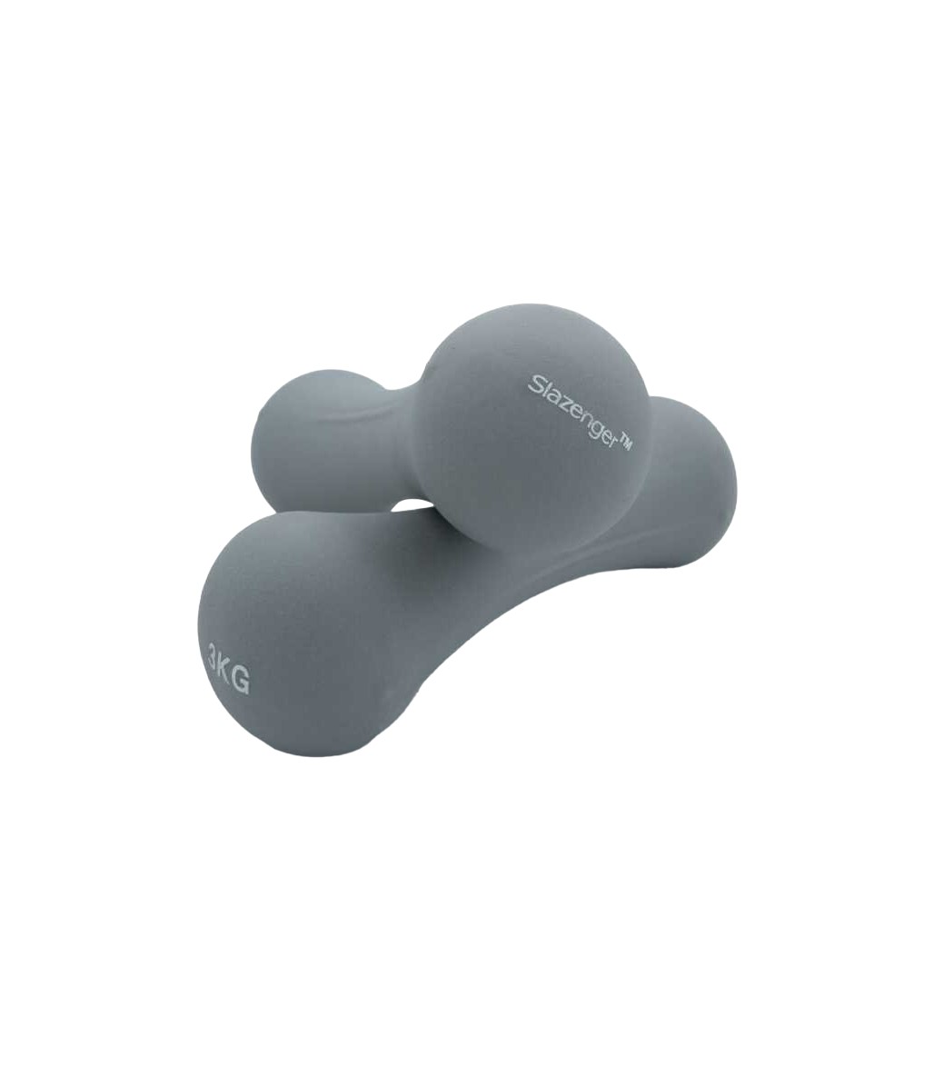 Slazenger Neopren Dambıl 3 Kg + 3 Kg Gri