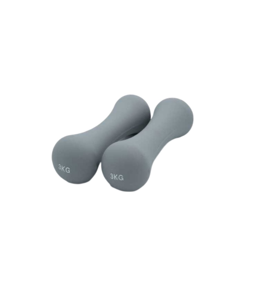 Slazenger Neopren Dambıl 3 Kg + 3 Kg Gri