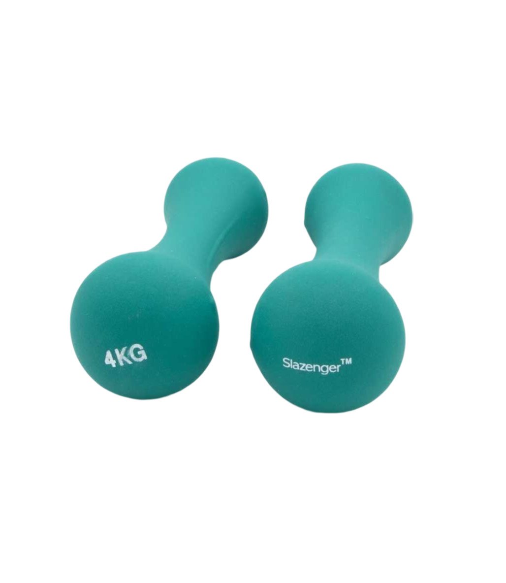Slazenger Neopren Dambıl 4 Kg + 4 Kg Turkuaz