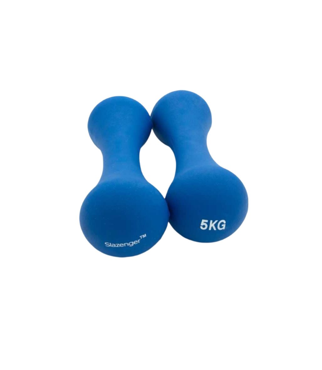 Slazenger Neopren Dambıl 5 Kg + 5 Kg Mavi
