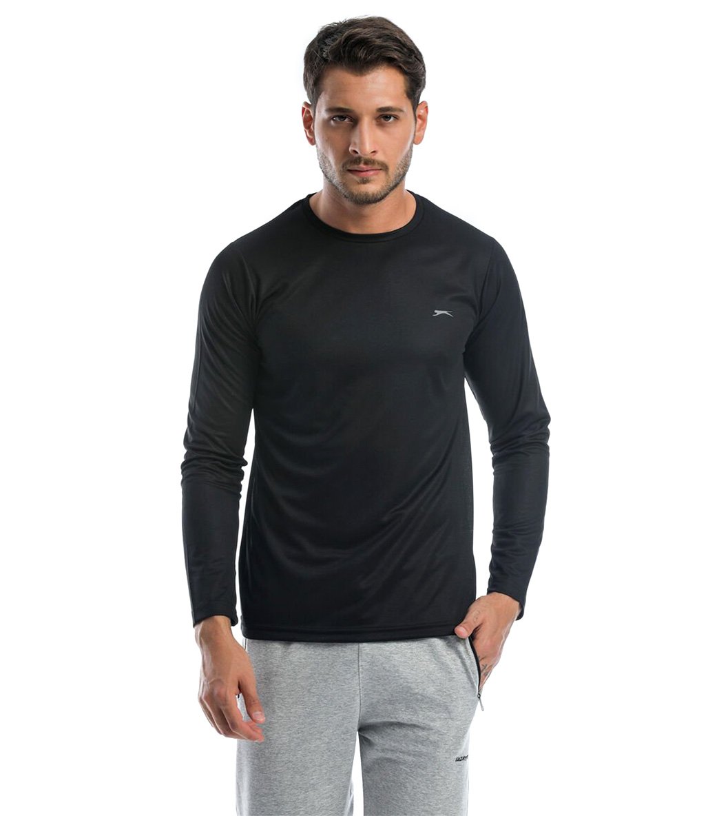 Slazenger Odin Uzun Kollu T-Shirt Siyah