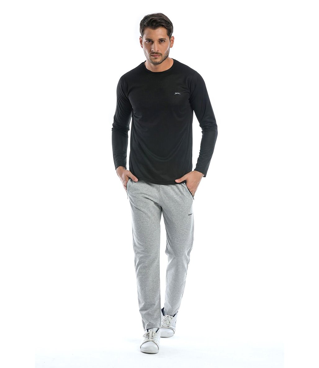 Slazenger Odin Uzun Kollu T-Shirt Siyah