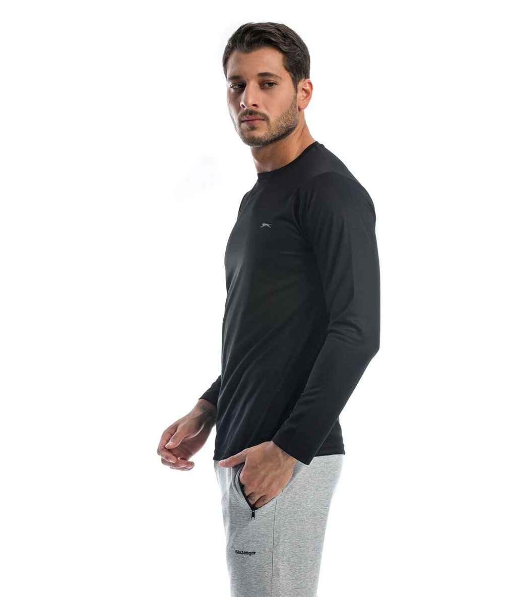 Slazenger Odin Uzun Kollu T-Shirt Siyah