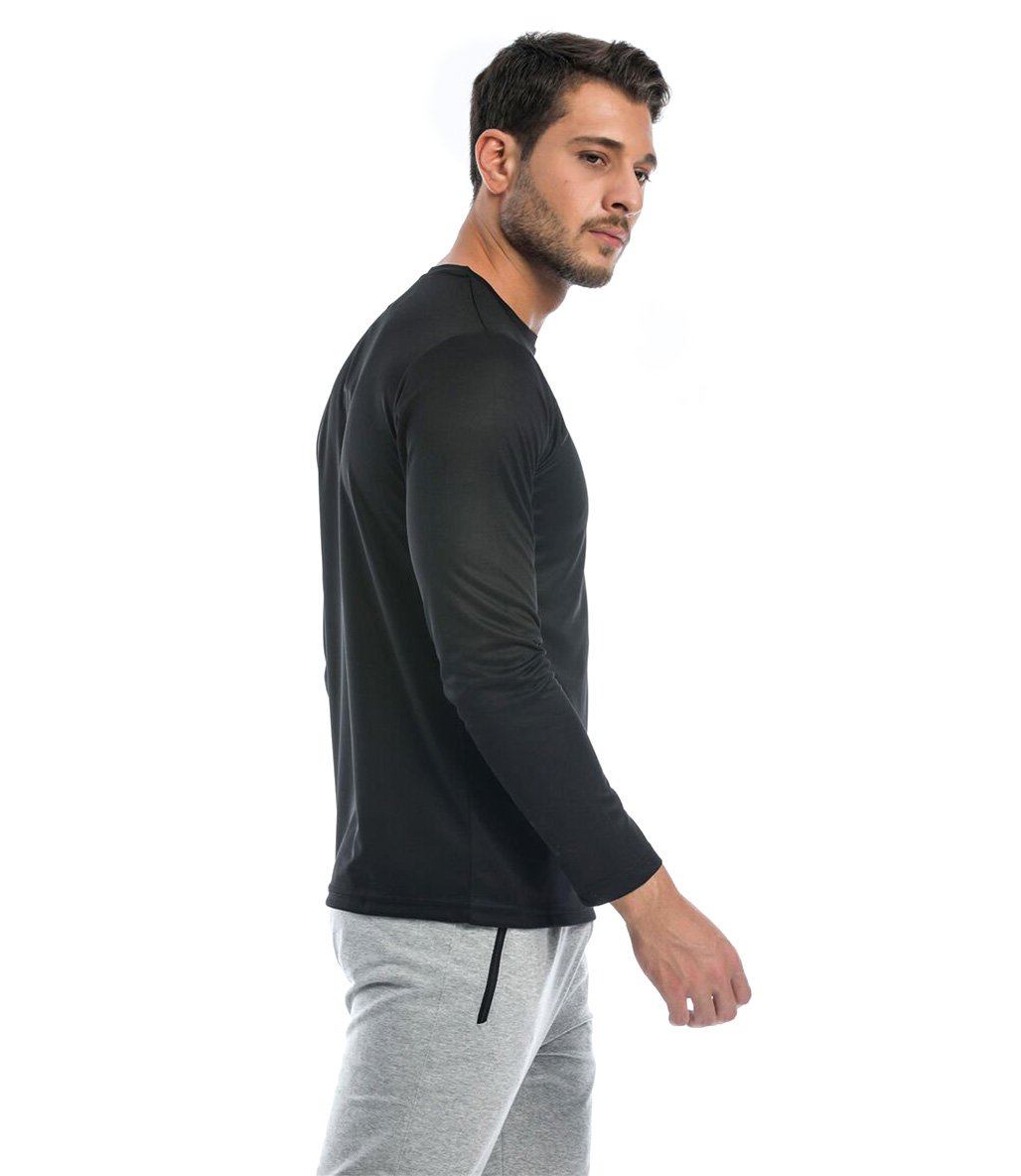 Slazenger Odin Uzun Kollu T-Shirt Siyah