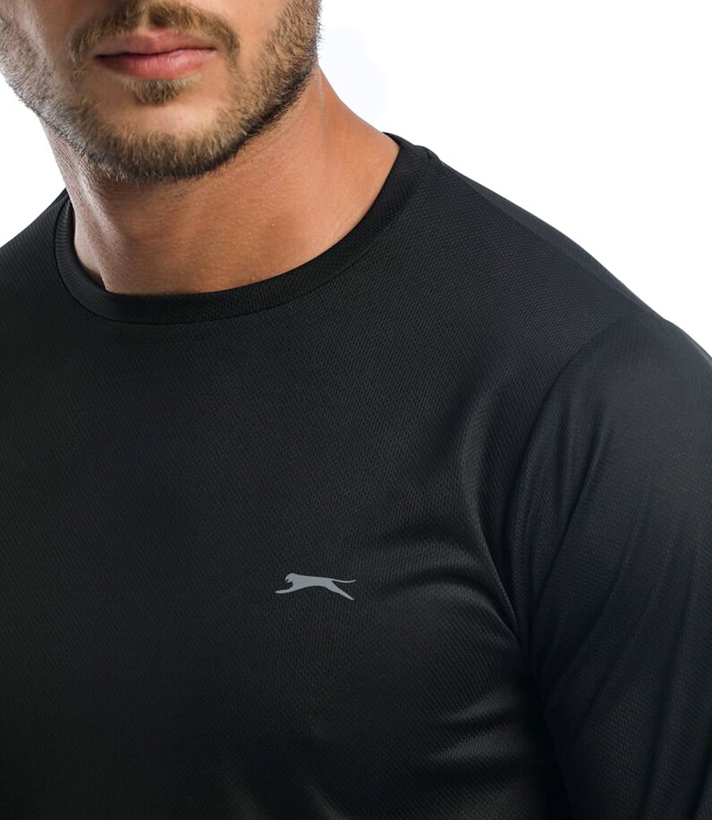 Slazenger Odin Uzun Kollu T-Shirt Siyah