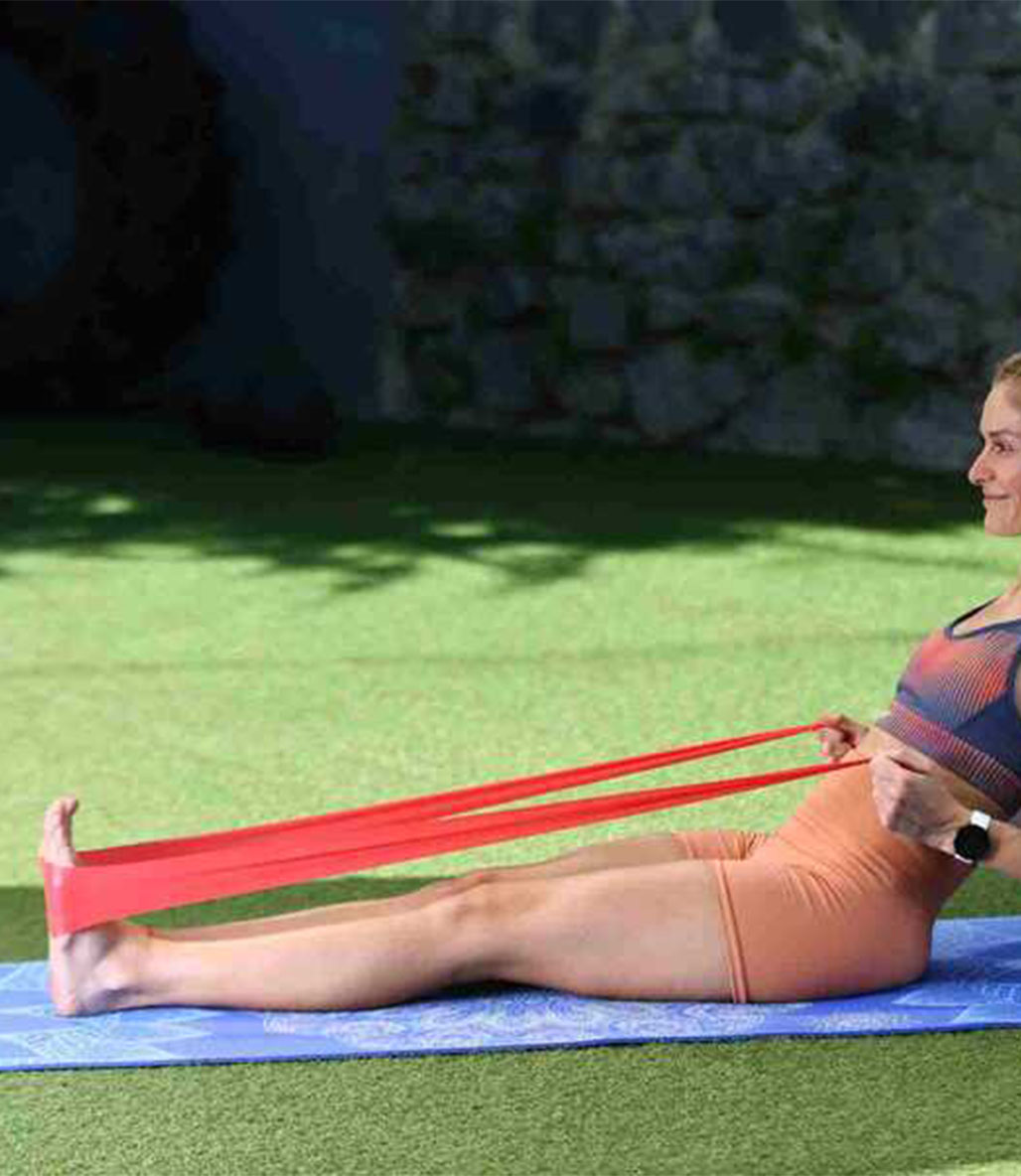 Slazenger Pilates Bandı Kutulu Kırmızı Orta