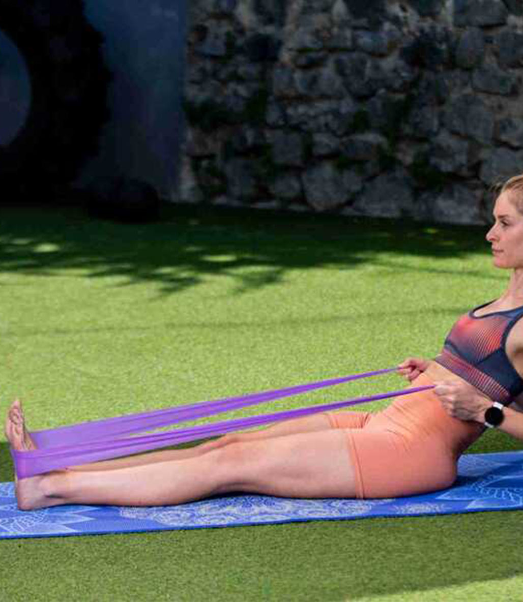 Slazenger Pilates Bandı Kutulu Mor Sert