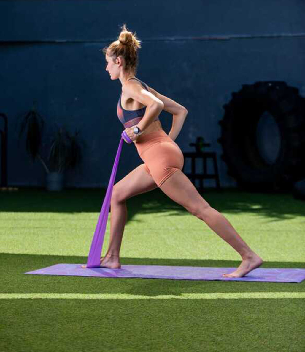 Slazenger Pilates Bandı Kutulu Mor Sert