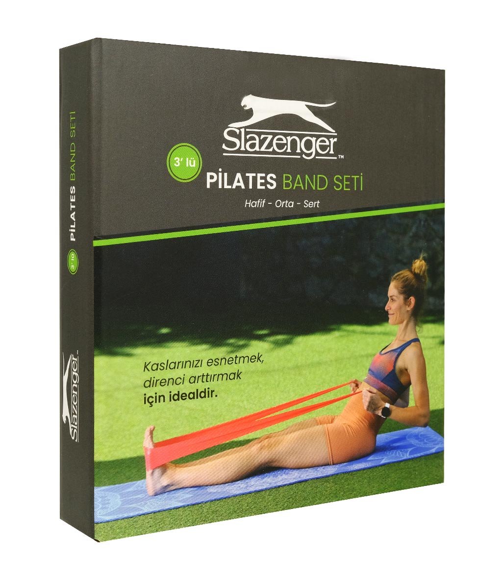 Slazenger Pilates Band Üçlü Set Kutulu Çok Renkli