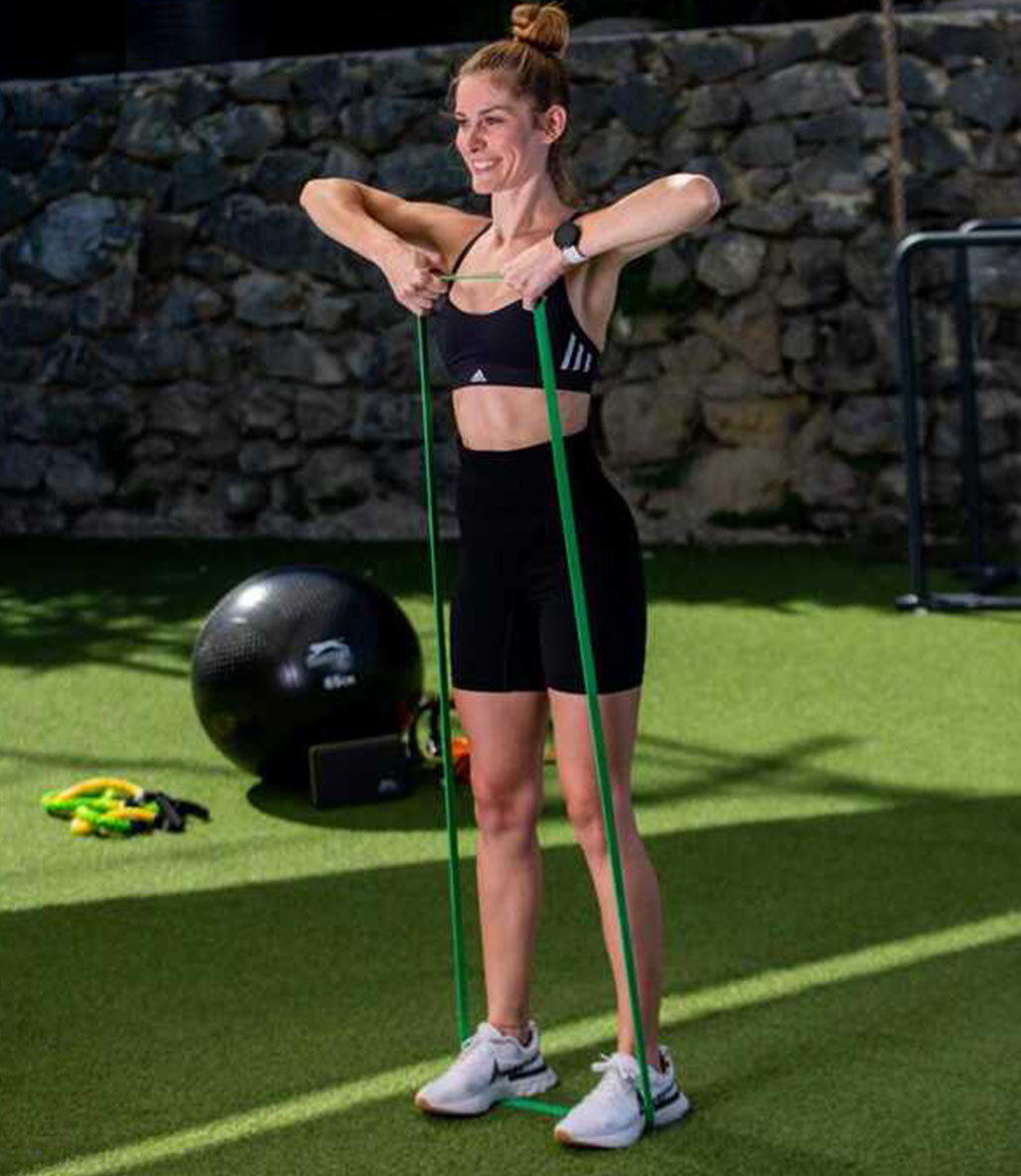 Slazenger Power Band Direnç Bandı Yeşil Orta