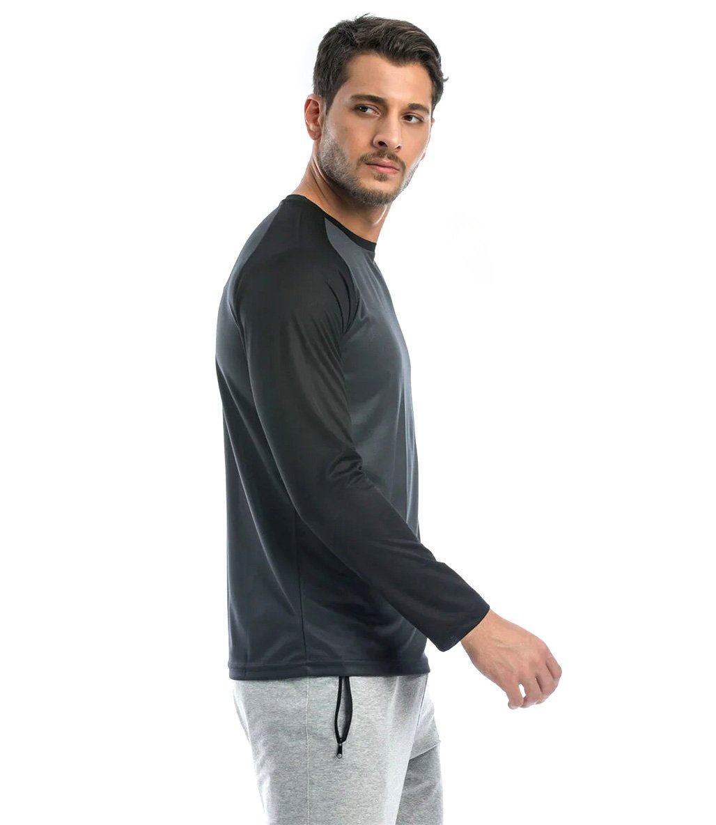 Slazenger Radu Uzun Kollu T-Shirt Koyu Gri