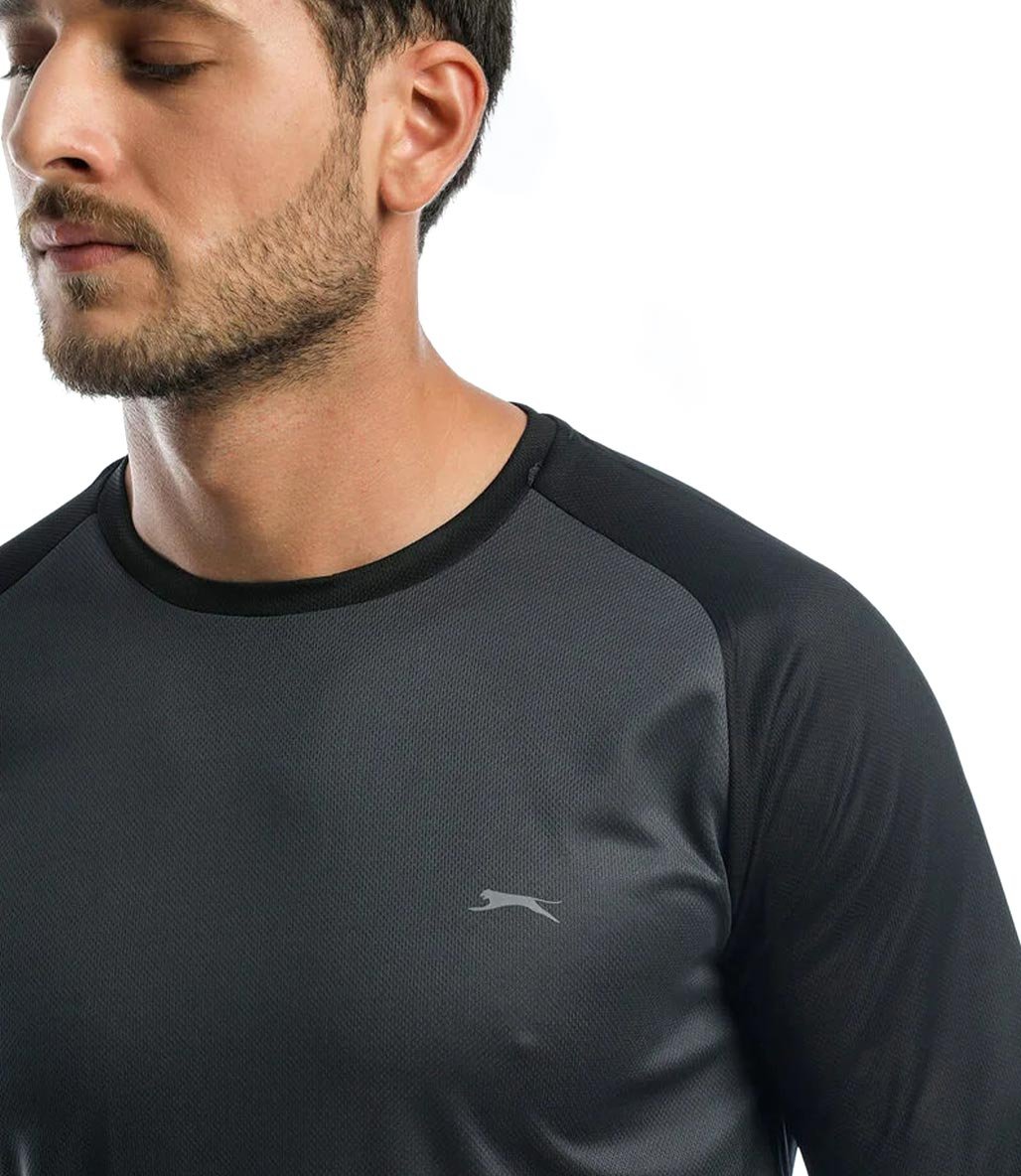 Slazenger Radu Uzun Kollu T-Shirt Koyu Gri