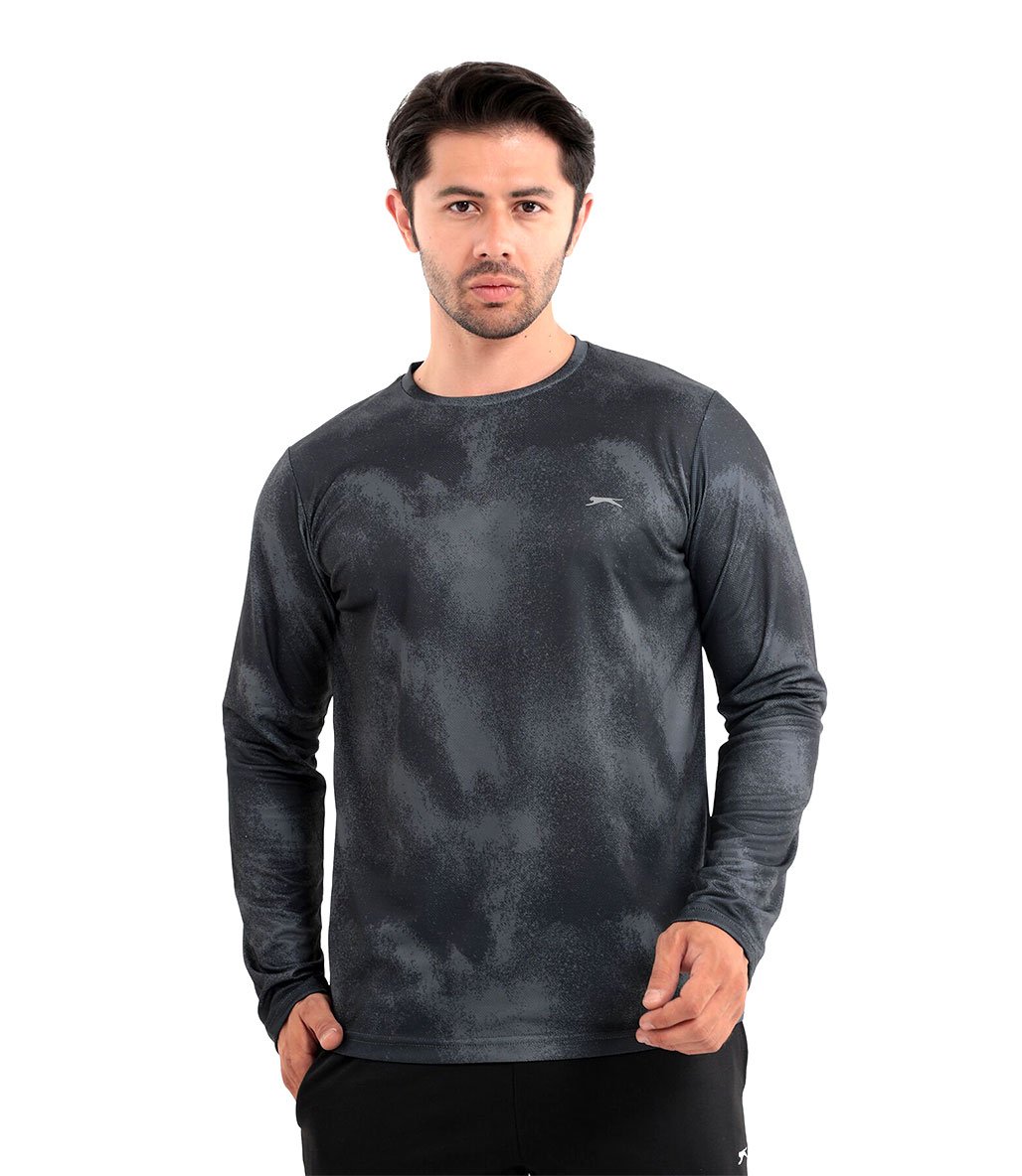 Slazenger Ramesh Uzun Kollu T-Shirt Siyah