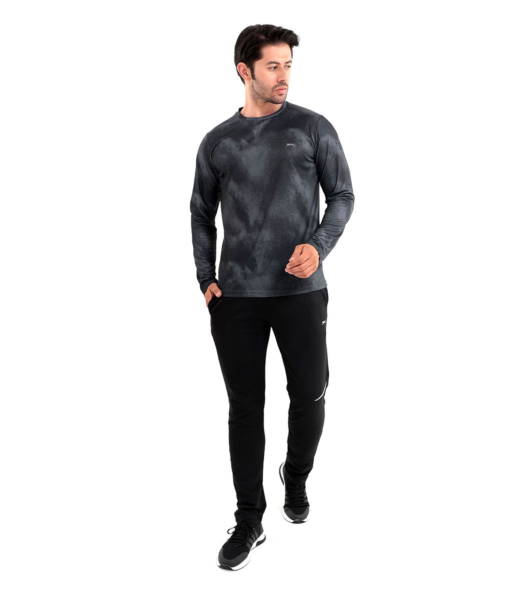 Slazenger Ramesh Uzun Kollu T-Shirt Siyah