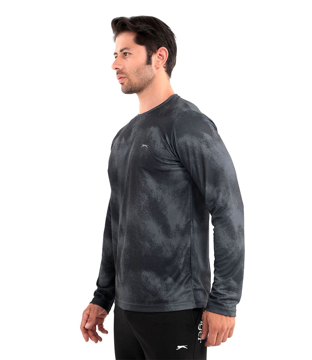 Slazenger Ramesh Uzun Kollu T-Shirt Siyah