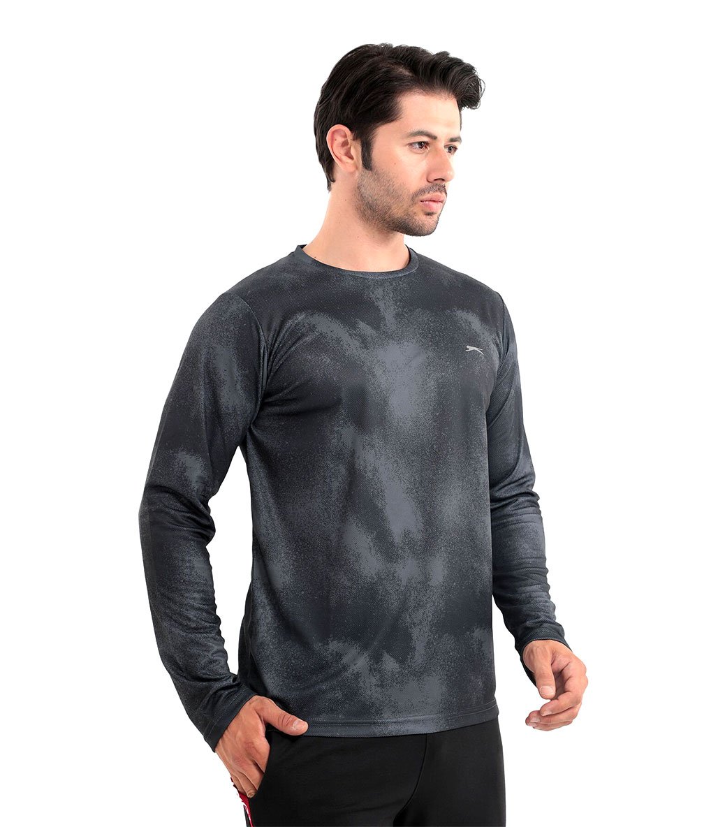 Slazenger Ramesh Uzun Kollu T-Shirt Siyah