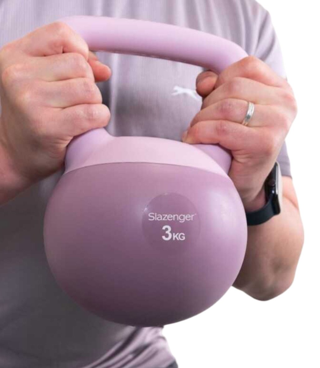 Slazenger Soft Kettlebell 3 Kg Mor