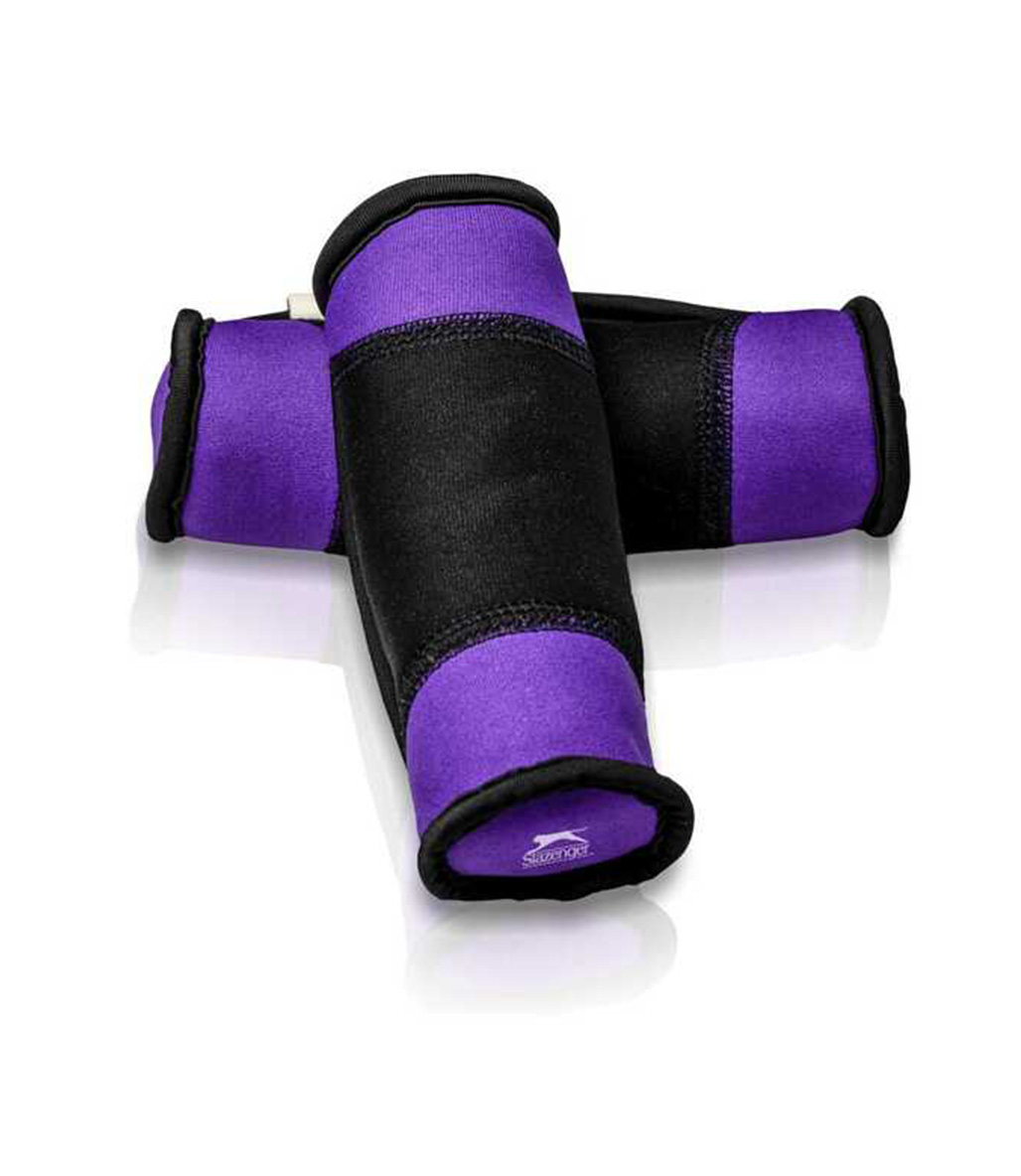 Slazenger Tutacaklı Neopren Dambıl 1 Kg + 1 Kg Mor