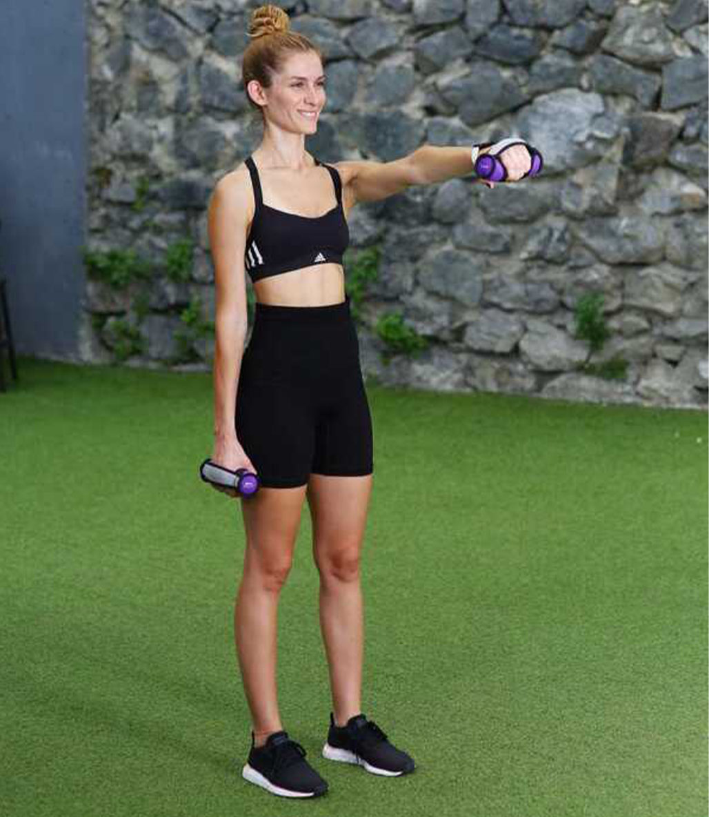 Slazenger Tutacaklı Neopren Dambıl 1 Kg + 1 Kg Mor