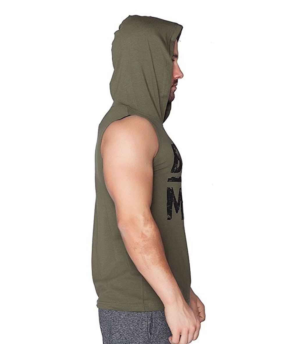 Supplementler Beast Mode Kapüşonlu Kolsuz T-Shirt Yeşil