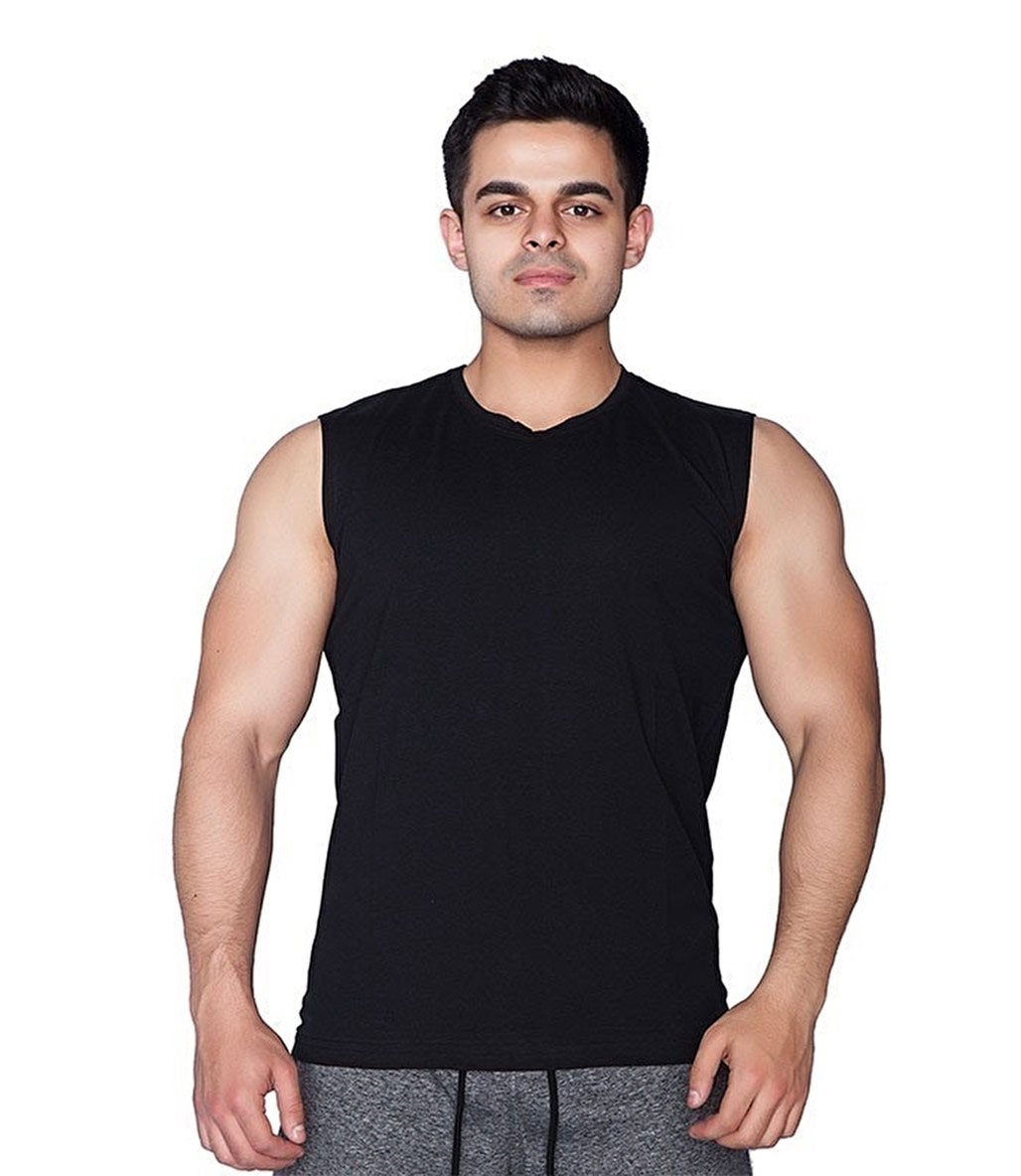 Supplementler Hardcore Kolsuz T-Shırt Siyah