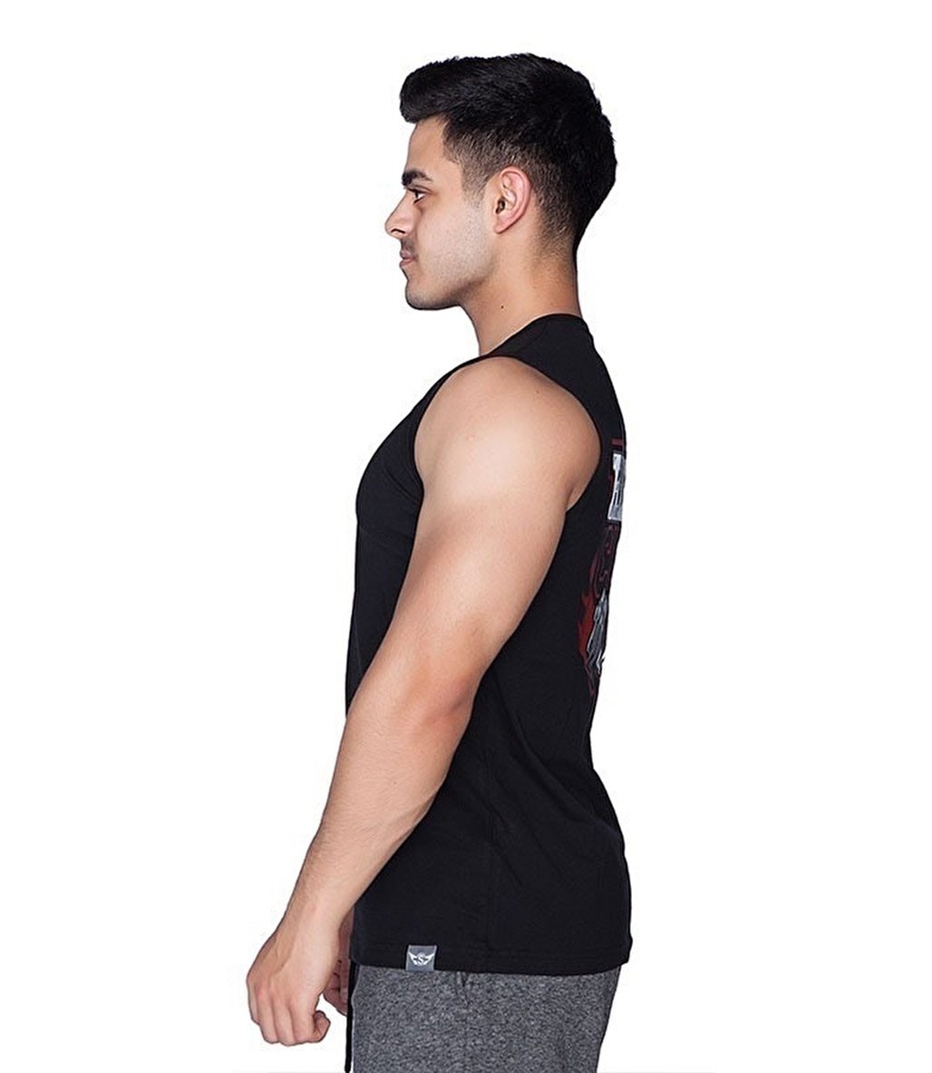 Supplementler Hardcore Kolsuz T-Shırt Siyah