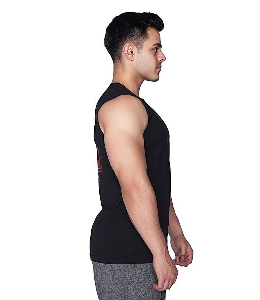 Supplementler Hardcore Kolsuz T-Shırt Siyah