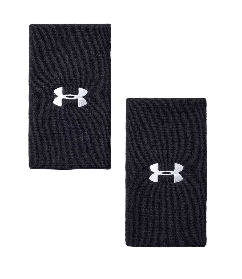 Under Armour 6" Performance Bileklik 2'li Paket Siyah