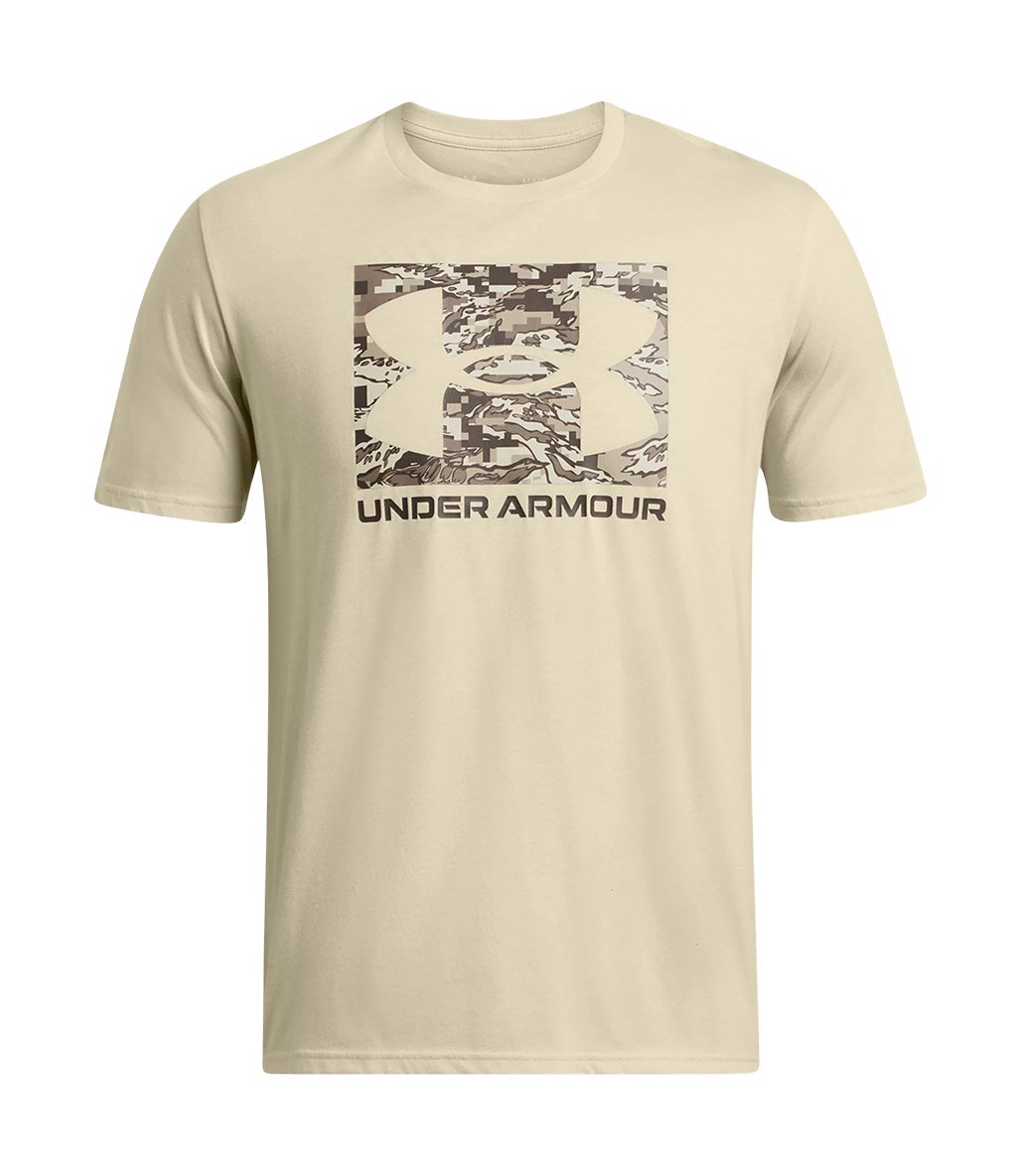 Under Armour Abc Camo Boxed Logo Ss Kısa Kollu T-Shirt Bej