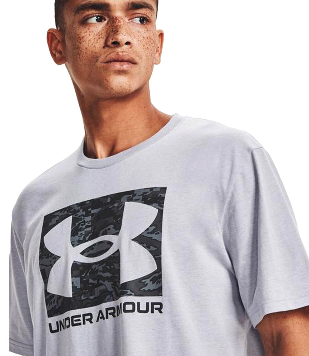 Under Armour Abc Camo Boxed Logo Ss Kısa Kollu T-Shirt Gri