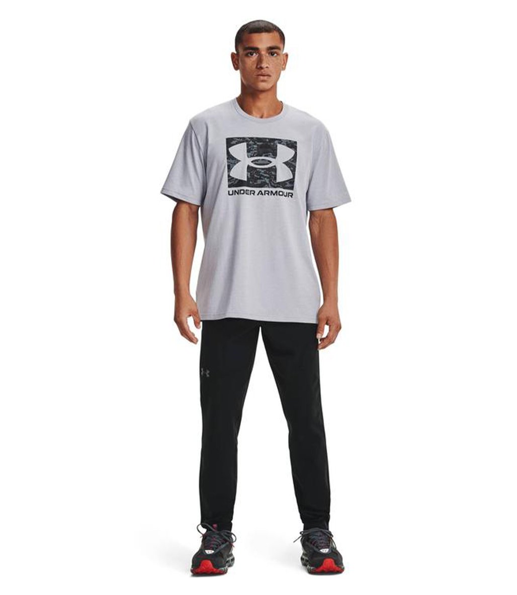 Under Armour Abc Camo Boxed Logo Ss Kısa Kollu T-Shirt Gri