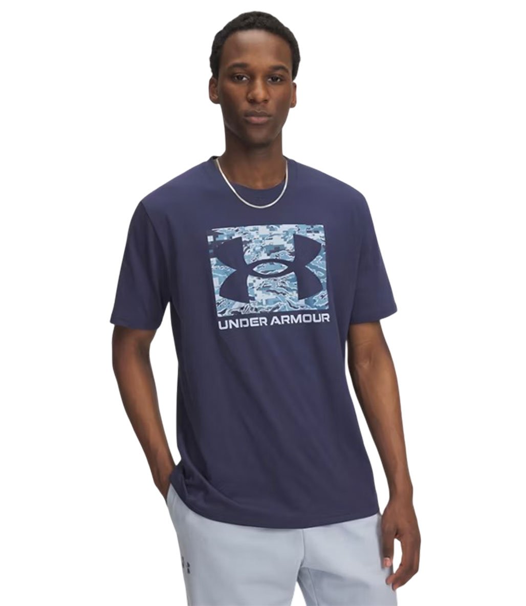 Under Armour Abc Camo Boxed Logo Ss Kısa Kollu T-Shirt Lacivert
