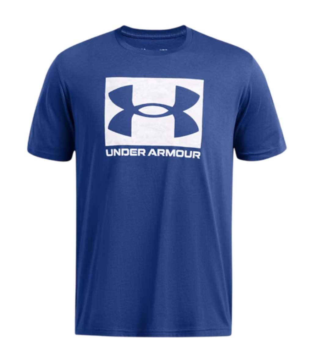 Under Armour Abc Camo Boxed Logo Ss Kısa Kollu T-Shirt Mavi