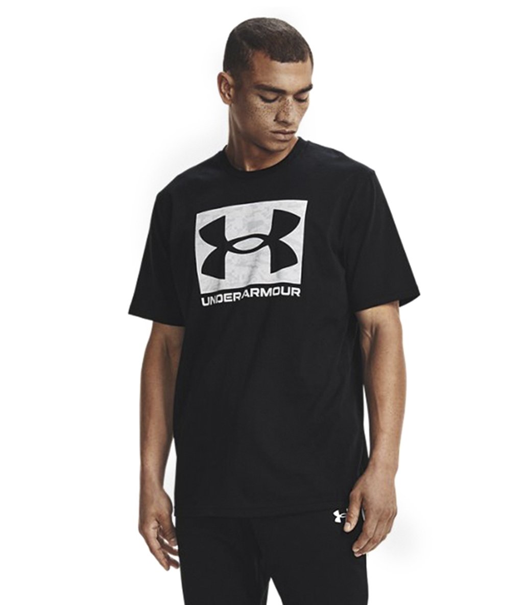 Under Armour Abc Camo Boxed Logo Ss Kısa Kollu T-Shirt Siyah