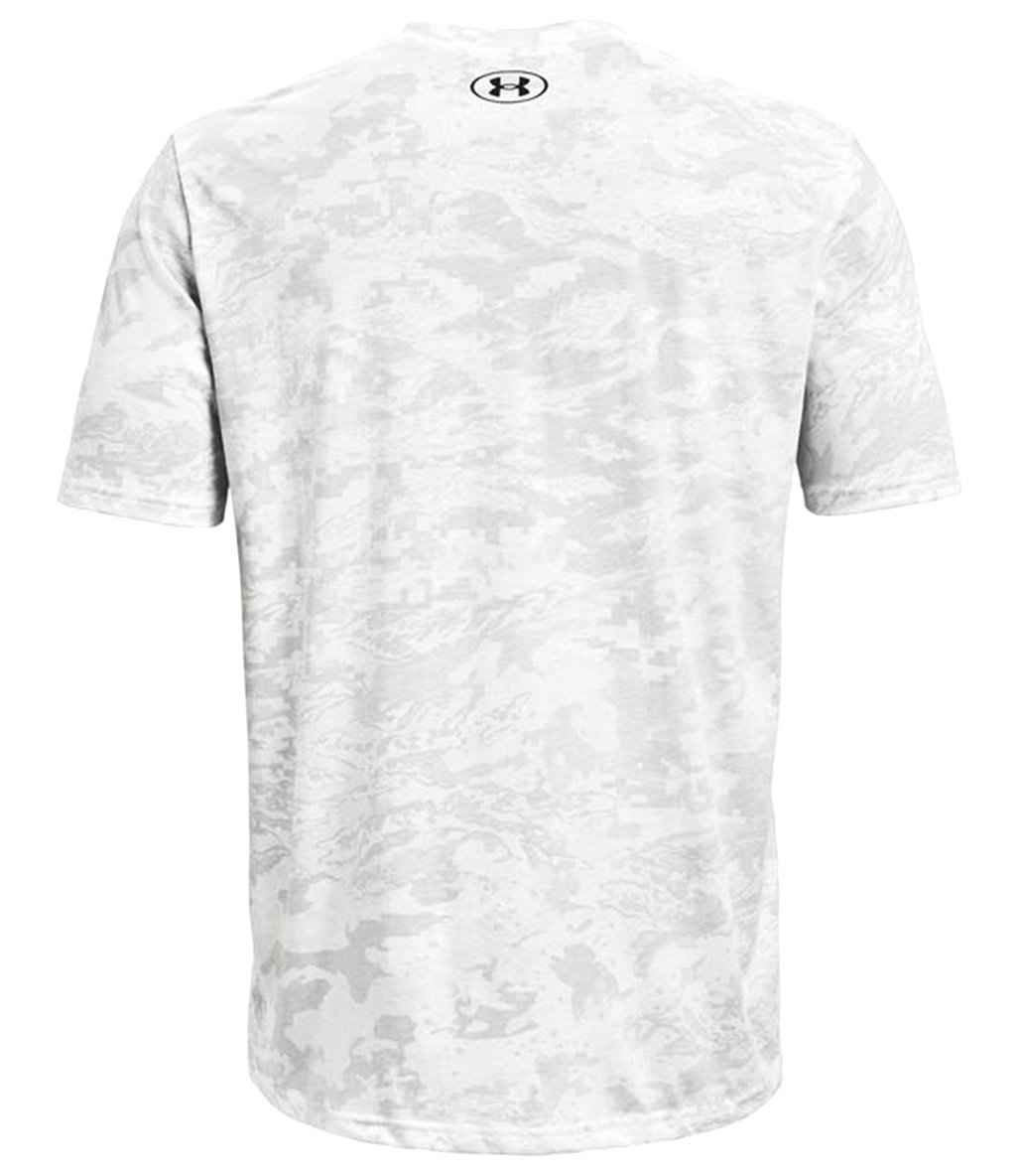 Under Armour All Over Logo T-Shirt Beyaz Kamuflaj