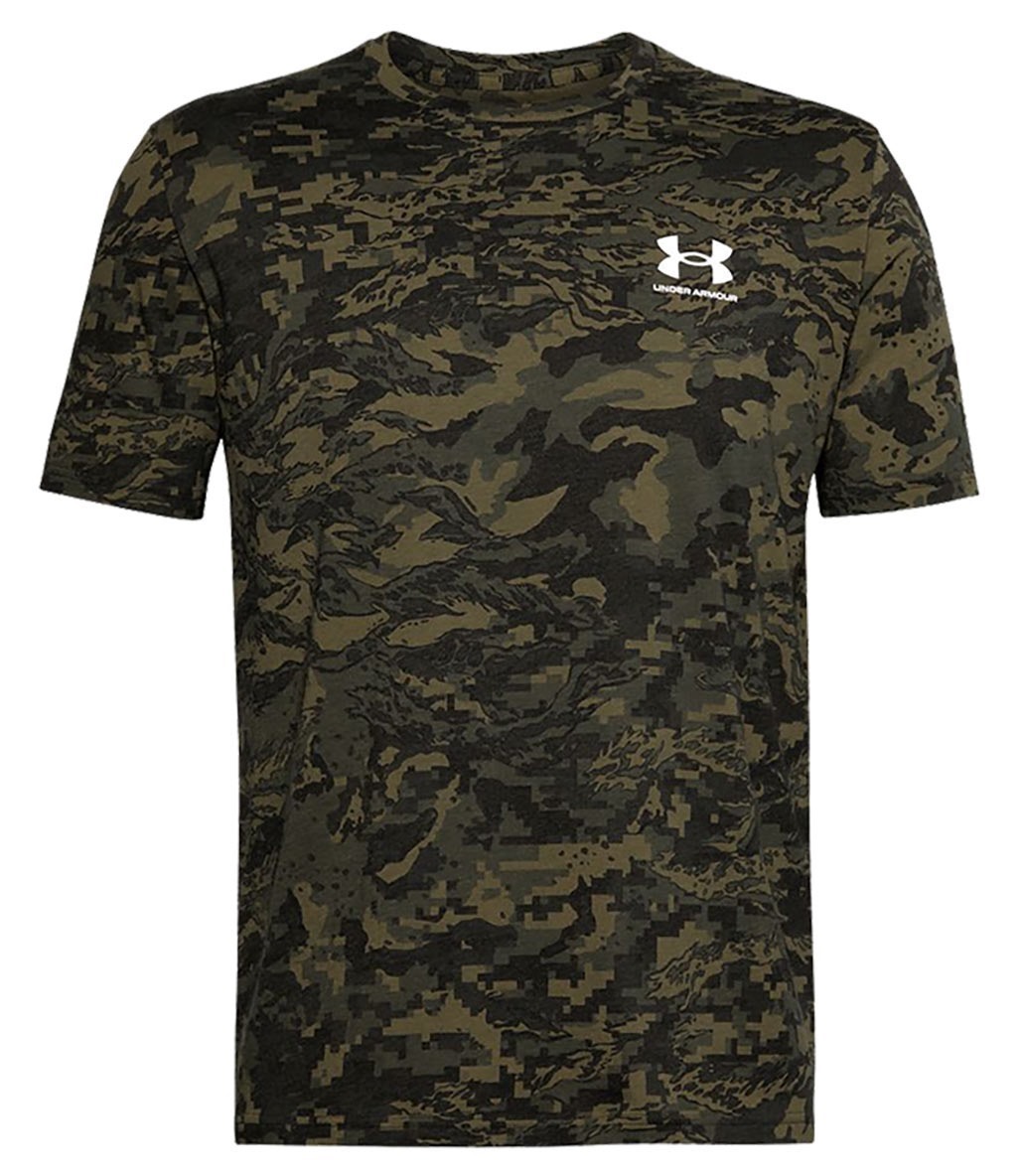 Under Armour All Over Logo T-Shirt Siyah Kamuflaj