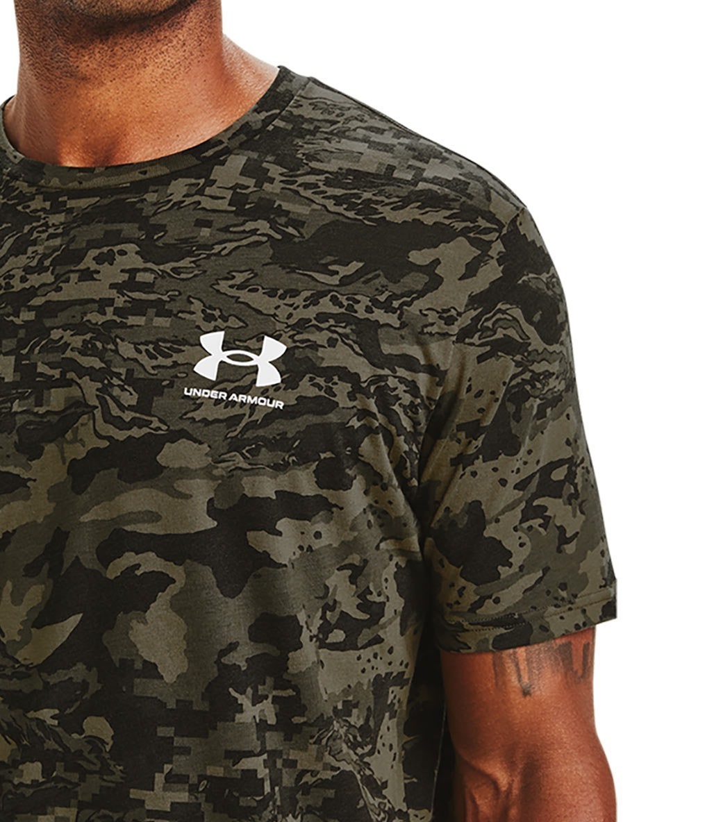 Under Armour All Over Logo T-Shirt Siyah Kamuflaj