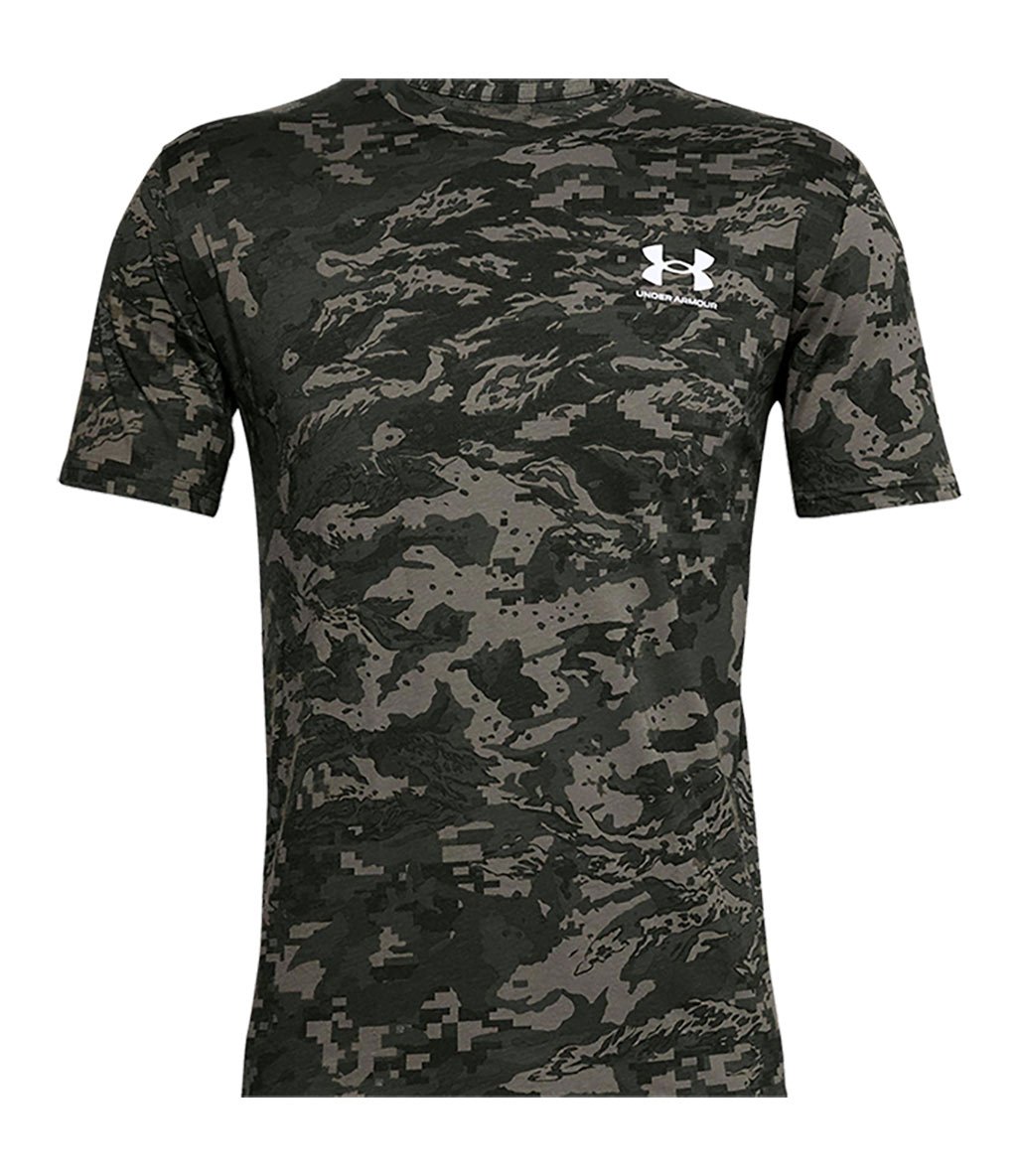 Under Armour All Over Logo T-Shirt Yeşil Kamuflaj