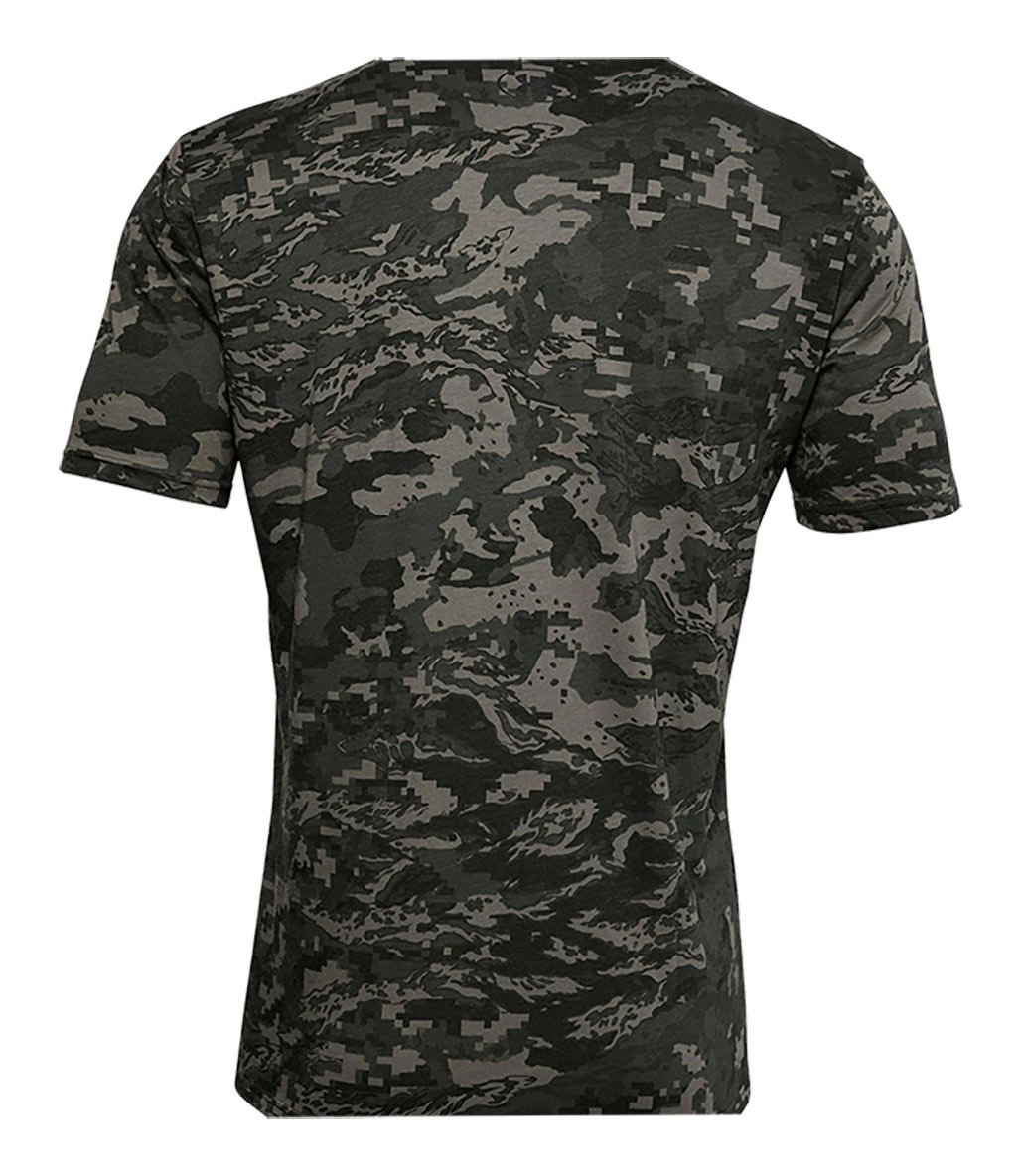 Under Armour All Over Logo T-Shirt Yeşil Kamuflaj