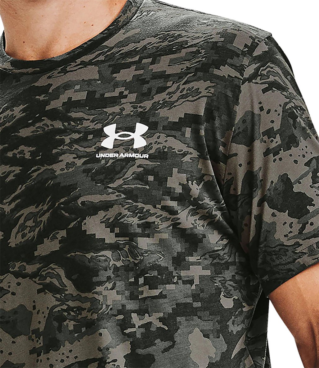 Under Armour All Over Logo T-Shirt Yeşil Kamuflaj