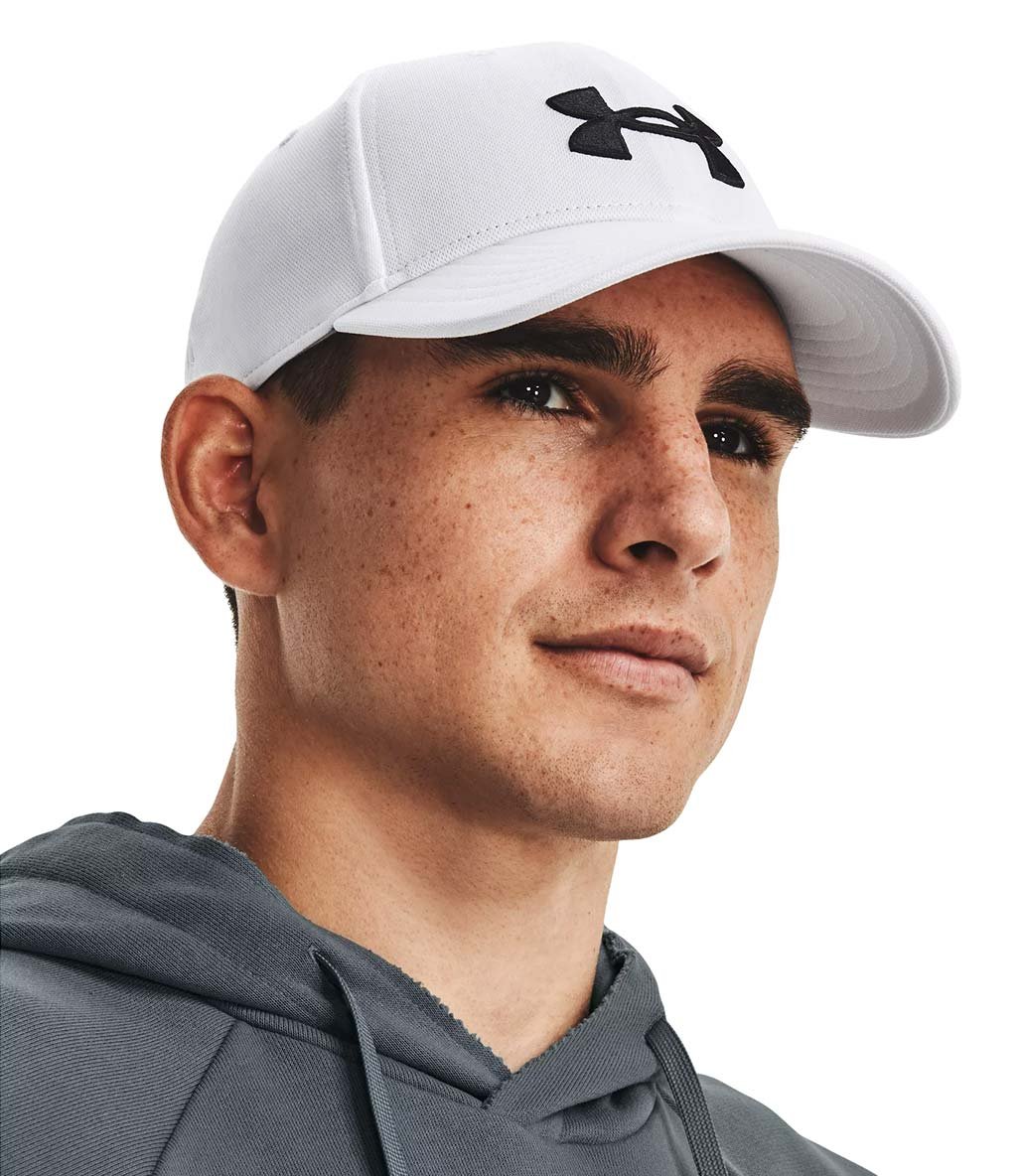 Under Armour Blitzing Adjustable Cap Şapka Beyaz Siyah