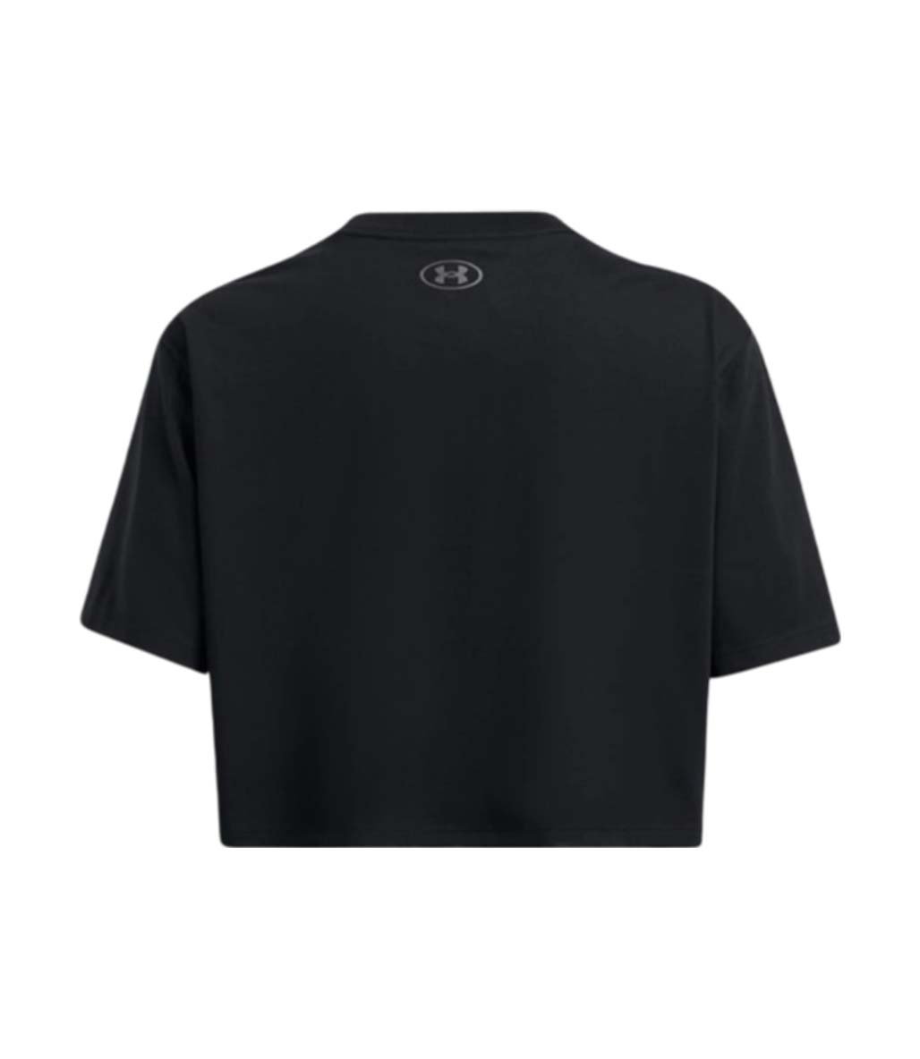 Under Armour Boxy Crop Branded Kadın Kısa Kollu T-Shirt Siyah