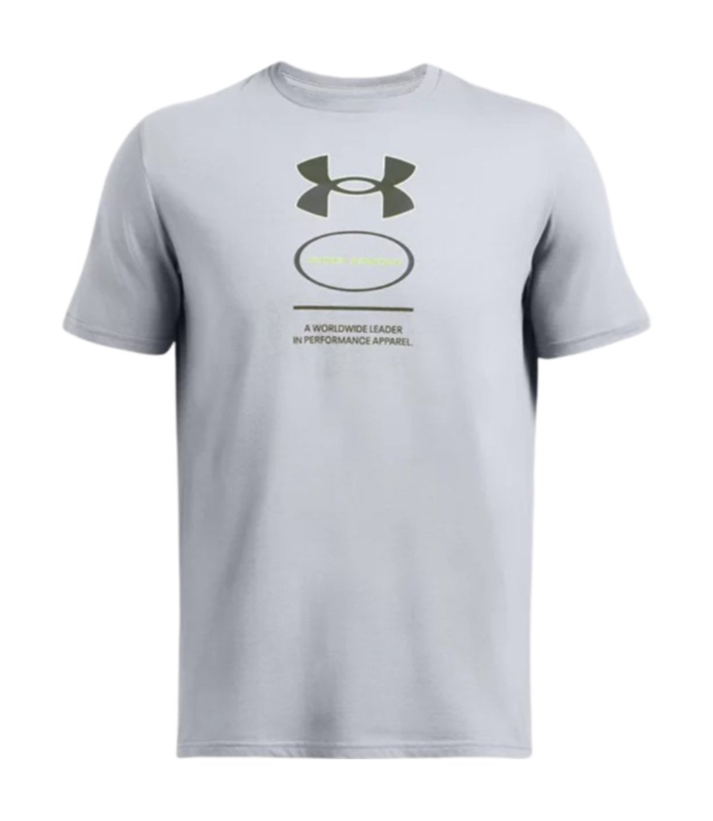 Under Armour Branded Gel Stack Kısa Kollu T-Shirt Gri