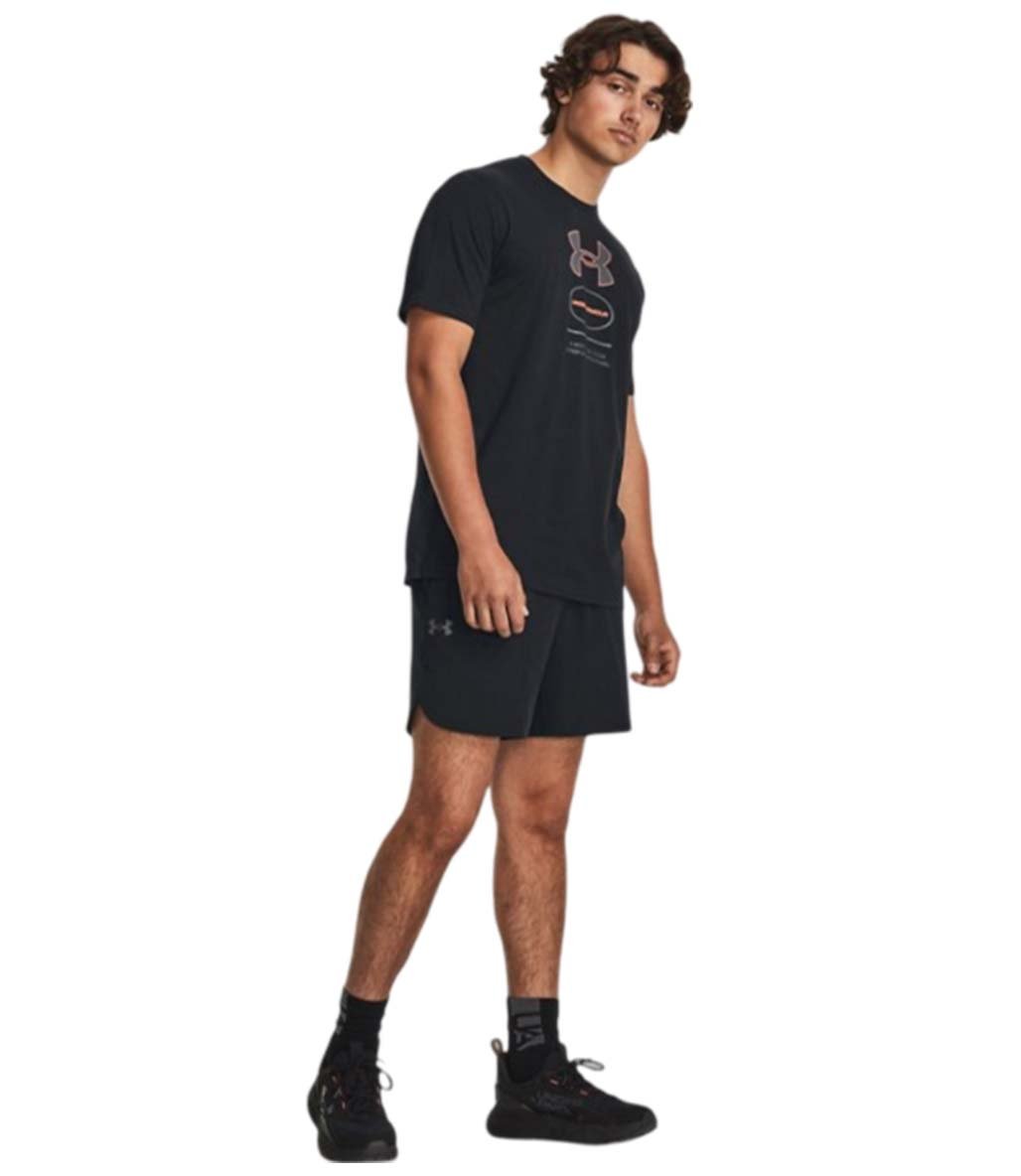 Under Armour Branded Gel Stack Kısa Kollu T-Shirt Siyah