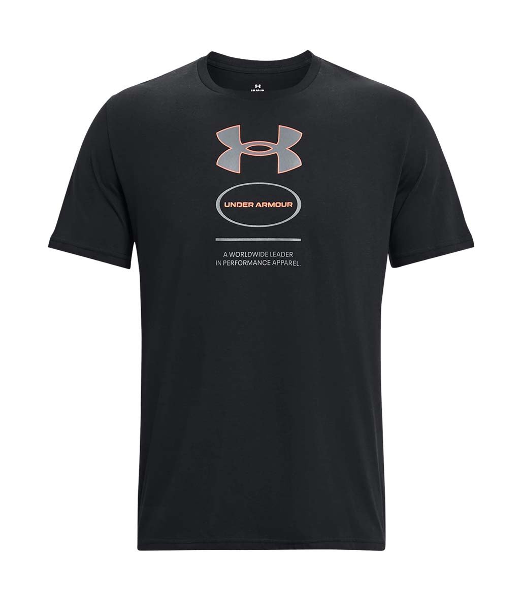 Under Armour Branded Gel Stack Kısa Kollu T-Shirt Siyah