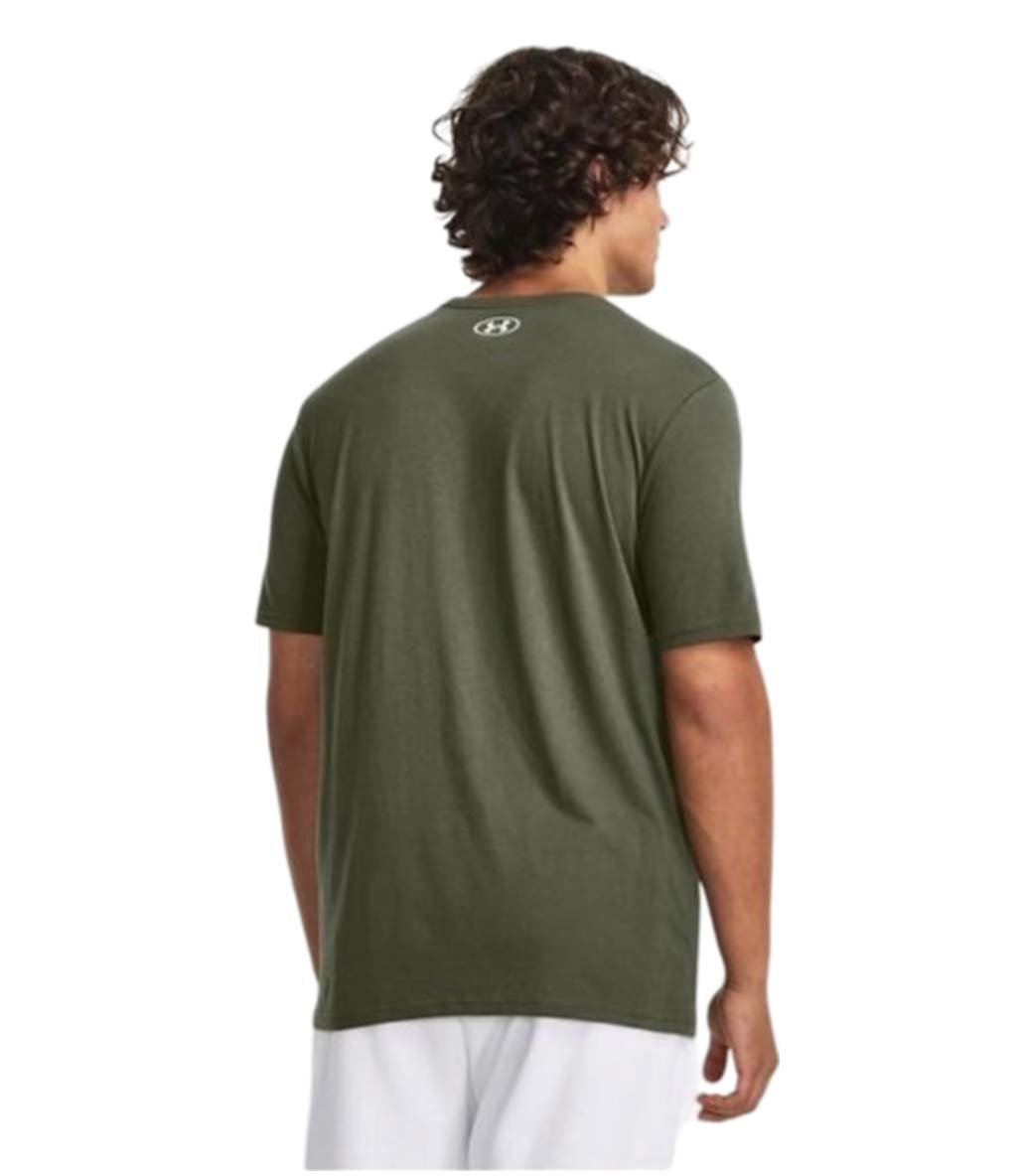 Under Armour Camo Chest Stripe T-Shirt Haki